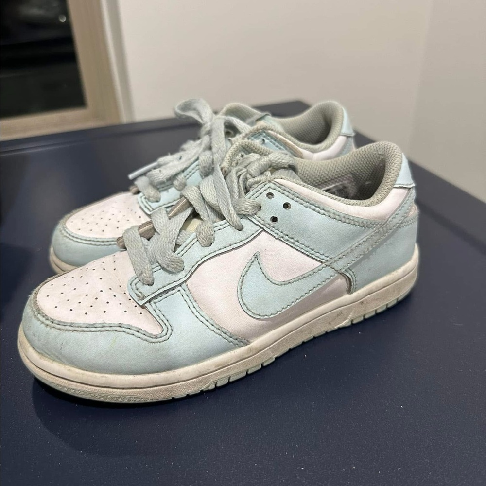 Nike Kids' Light Blue and White Sneakers